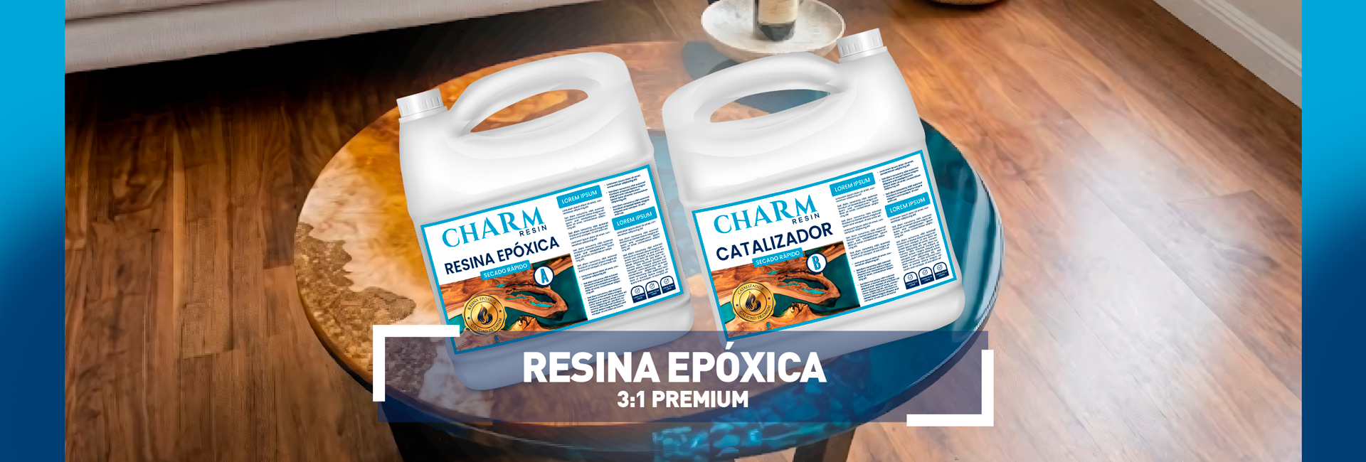 Slider 1 - Aplicación y recubrimiento de alto desempeño Charm Resin