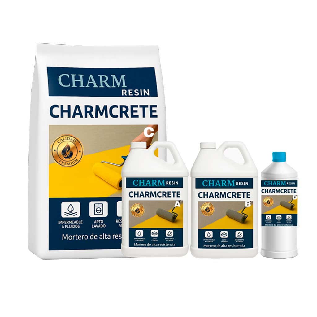 CHARMCRETE - Sistema autonivelante de poliuretano cemento para pisos industriales Datos Técnicos Espesor recomendado: 2 – ...