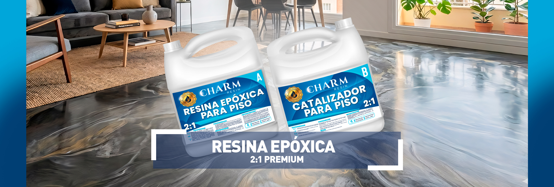 Slider 3 - Aplicación y recubrimiento de alto desempeño Charm Resin
